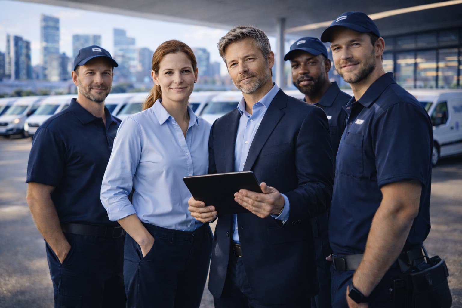 Franchise business owner managing multiple locations with a centralized system