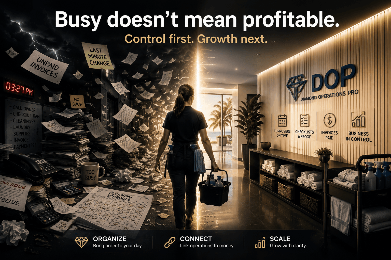 DOP started with the real problem: growth without control.