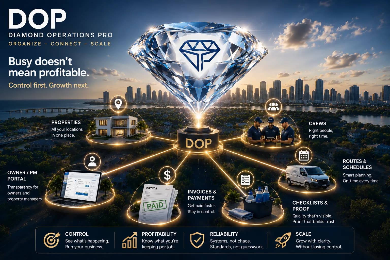 Diamond Operations Pro connected product suite command center