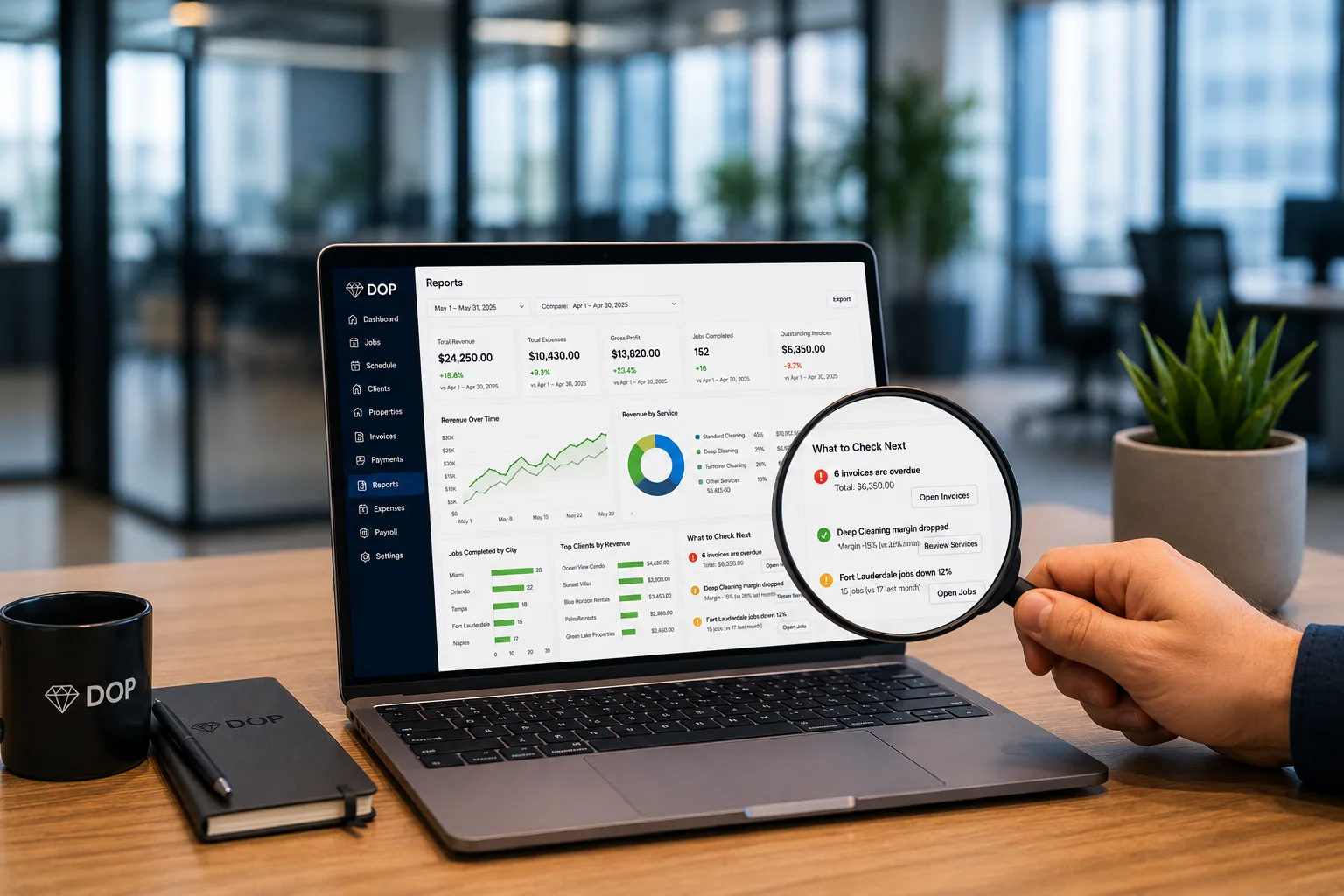 Connected reporting command center